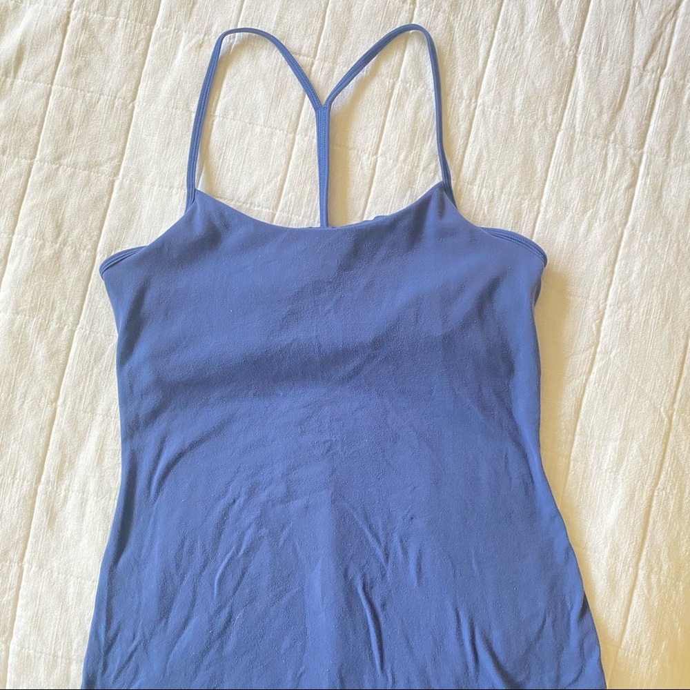 Lululemon Power Pose Y Tank Top Brilliant Blue 8